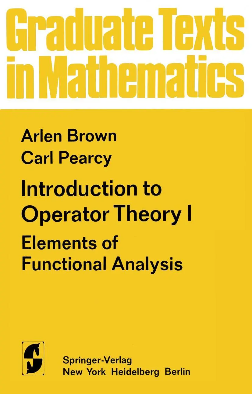 Cover: 9781461299288 | Introduction to Operator Theory I | Elements of Functional Analysis