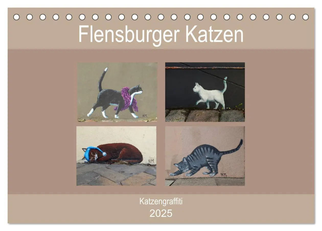 Cover: 9783435289288 | Flensburger Katzen (Tischkalender 2025 DIN A5 quer), CALVENDO...