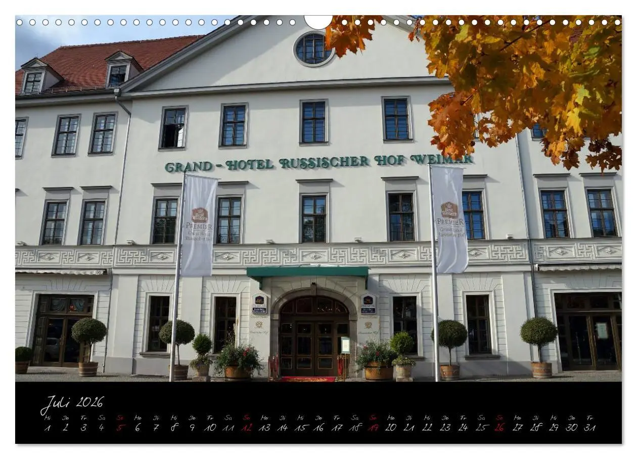 Bild: 9783516229288 | Weimar (Wandkalender 2026 DIN A3 quer), CALVENDO Monatskalender | 2026