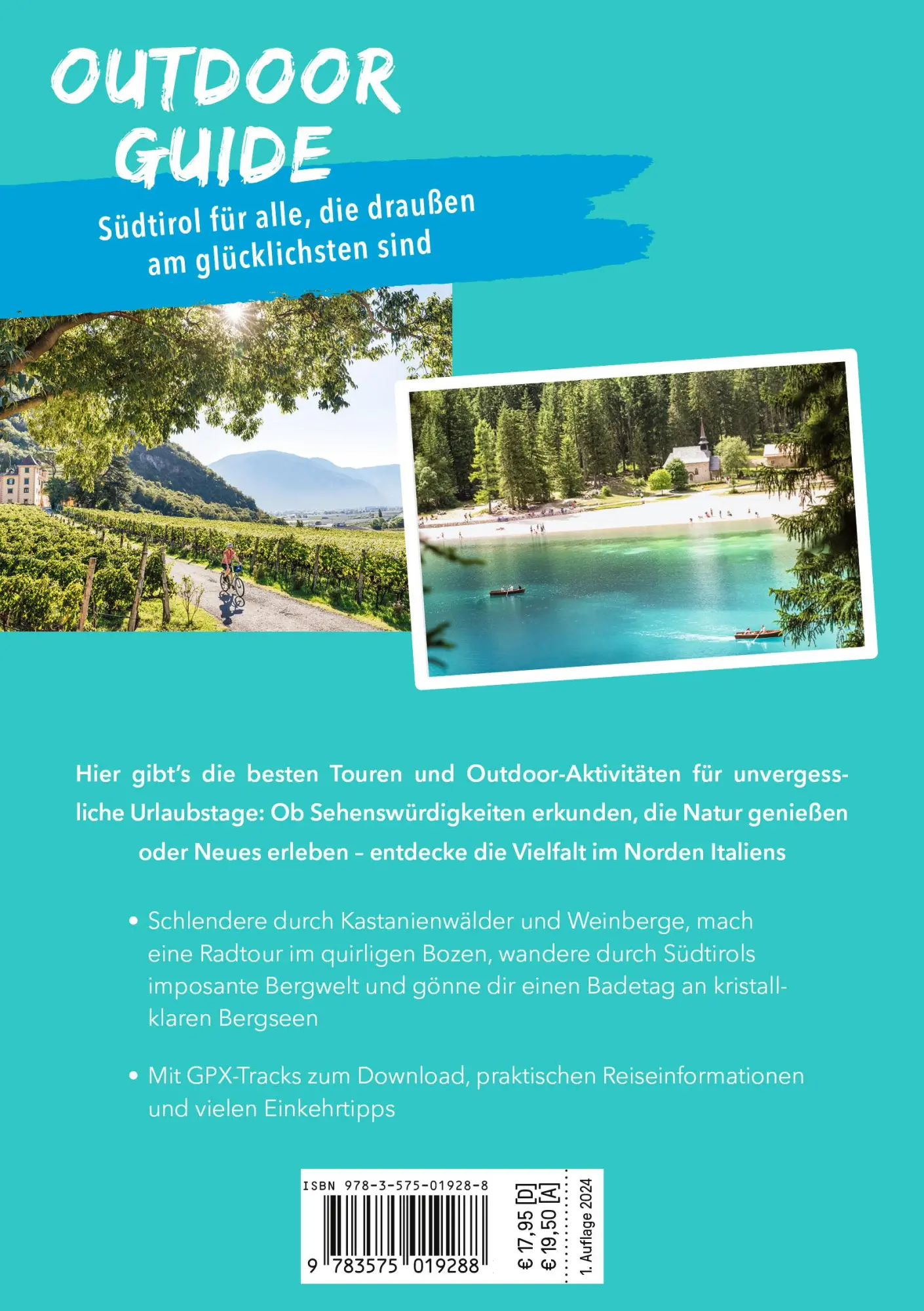 Rückseite: 9783575019288 | MARCO POLO OUTDOOR GUIDE Reiseführer Südtirol | Sylvia Pollex | Buch