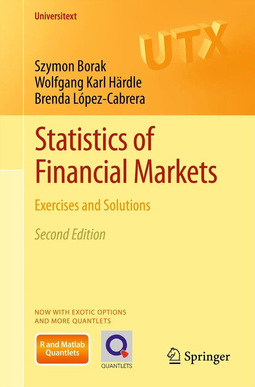 Cover: 9783642339288 | Statistics of Financial Markets | Exercises and Solutions | Buch