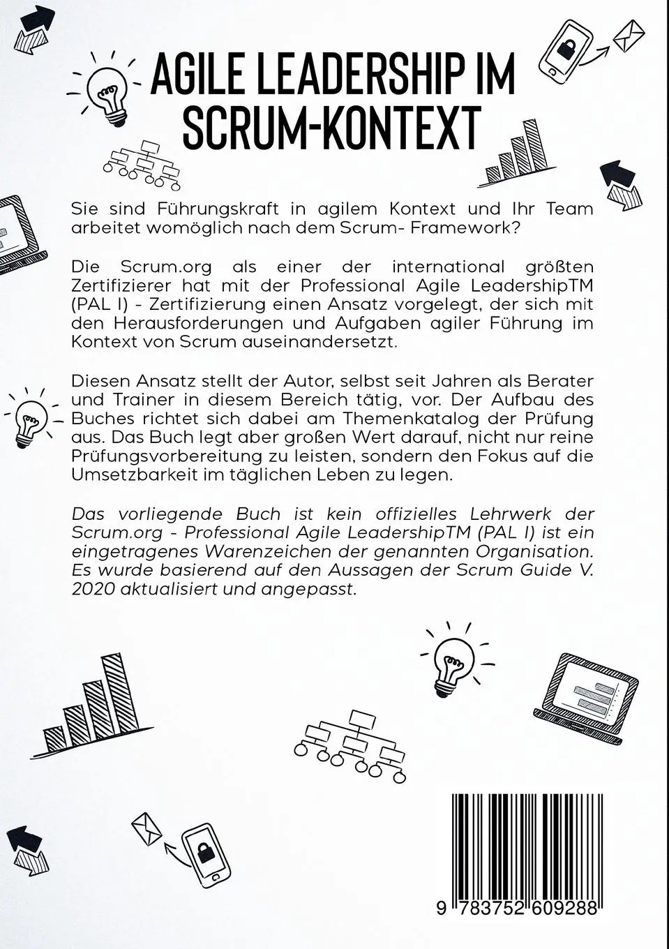 Rückseite: 9783752609288 | Agile Leadership im Scrum-Kontext (Aktualisiert für Scrum Guide V....