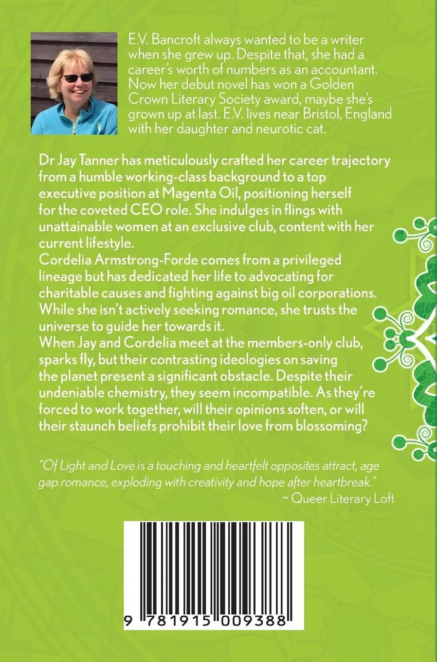 Rückseite: 9781915009388 | Green for Love | E. V. Bancroft | Taschenbuch | Englisch | 2023
