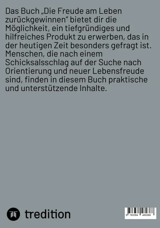 Rückseite: 9783384489388 | Die Freude am Leben zurückgewinnen | Ulrich Orlowski | Taschenbuch