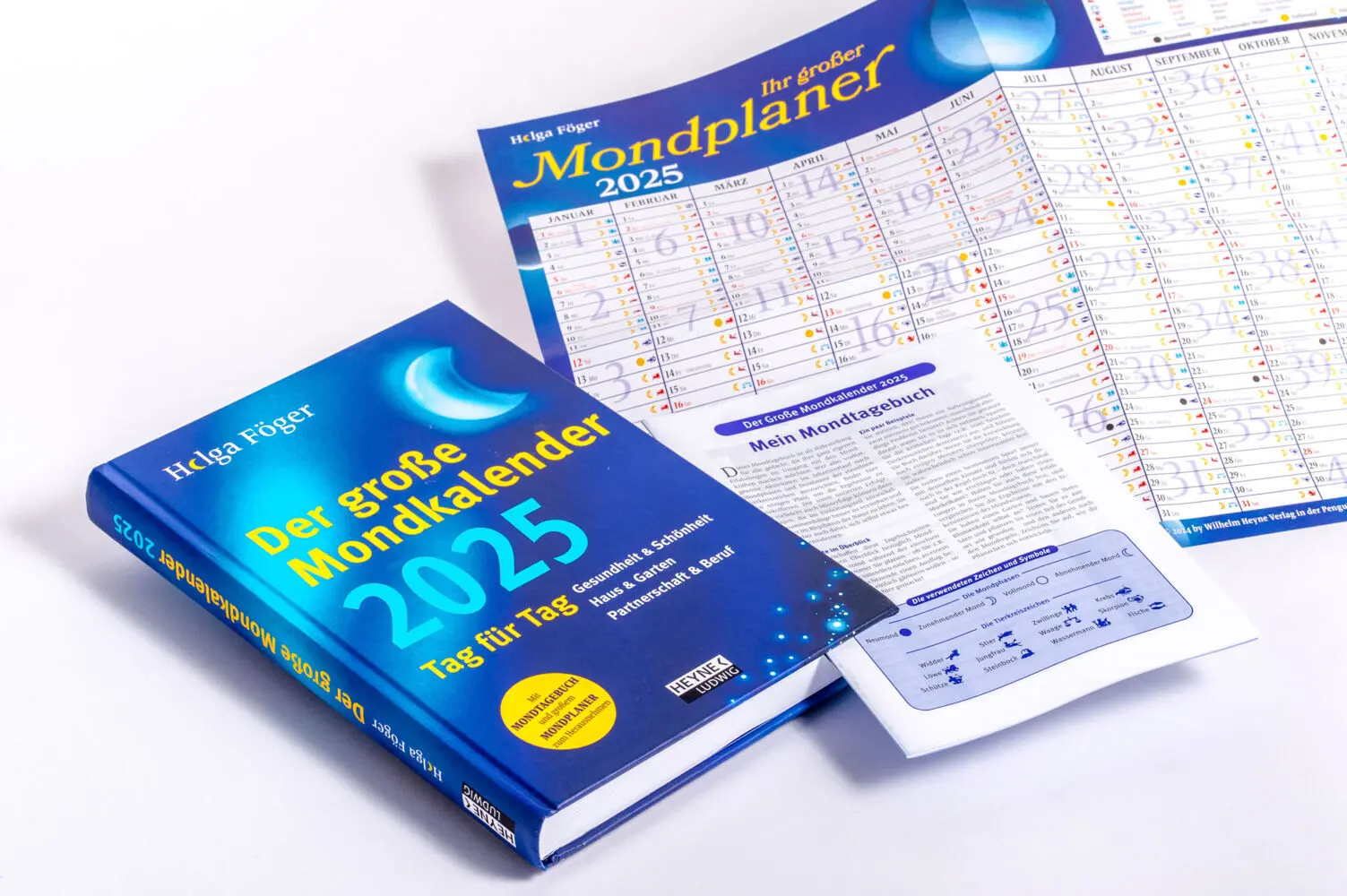 Bild: 9783453239388 | Der große Mondkalender 2025 | Helga Föger | Kalender | Kalender | 2025