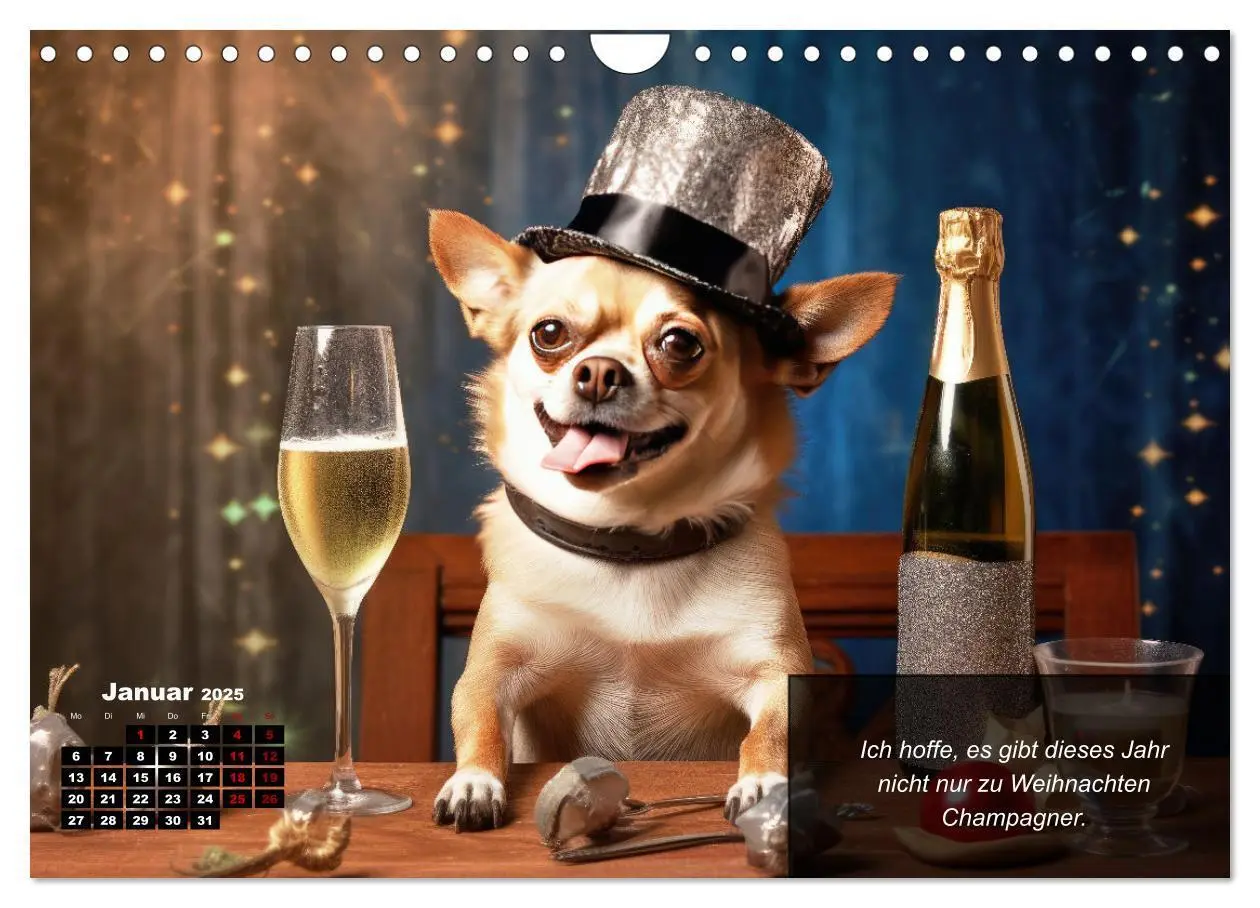Bild: 9783457129388 | Lustige Chihuahua-Momente (Wandkalender 2025 DIN A4 quer), CALVENDO...