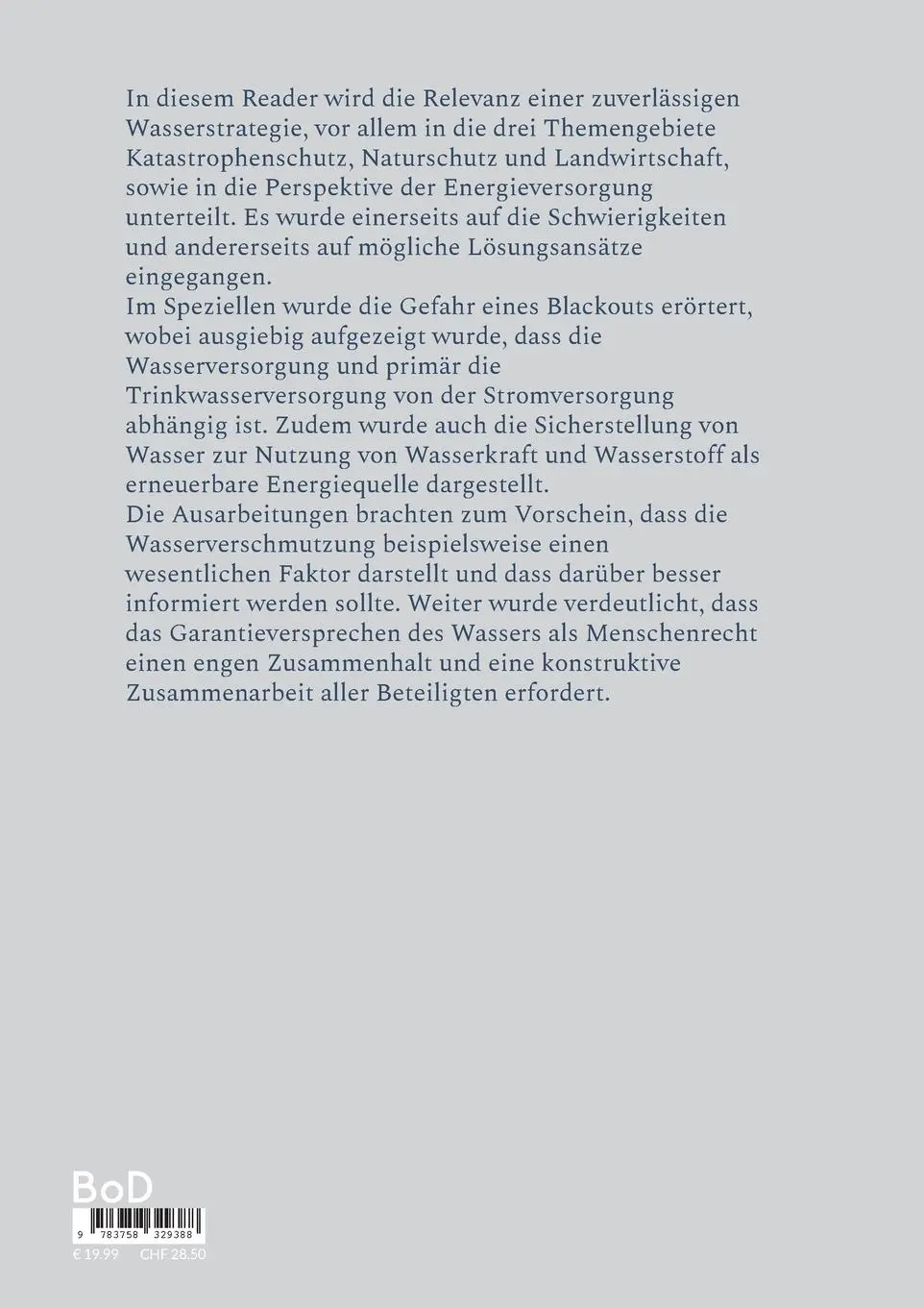 Rückseite: 9783758329388 | Wasser - Kommune - Klima | Ein Reader von Studierenden für Studierende