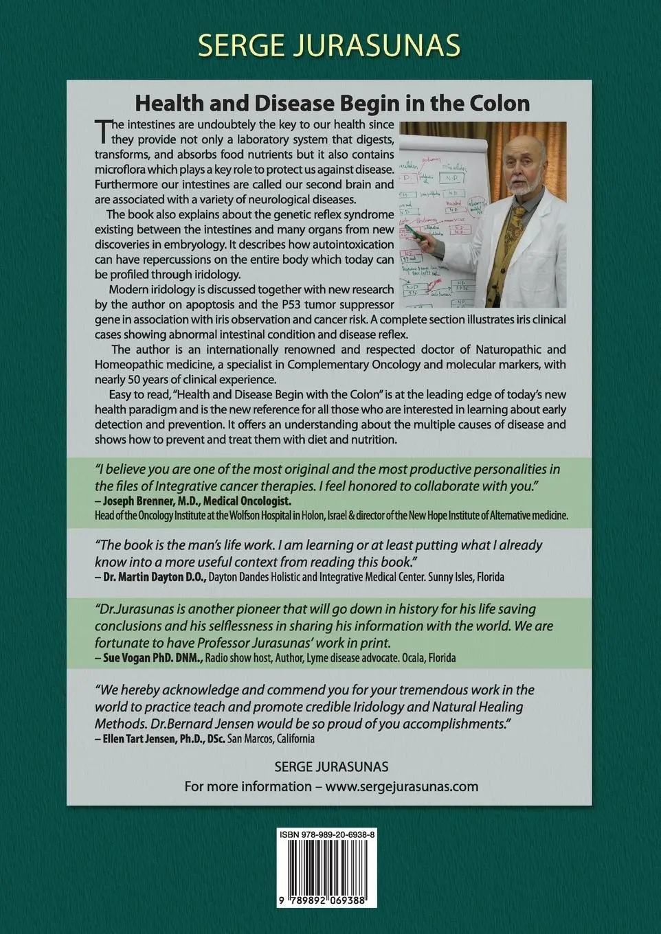 Rückseite: 9789892069388 | Health and Disease Begin in the Colon | Serge Jurasunas | Taschenbuch