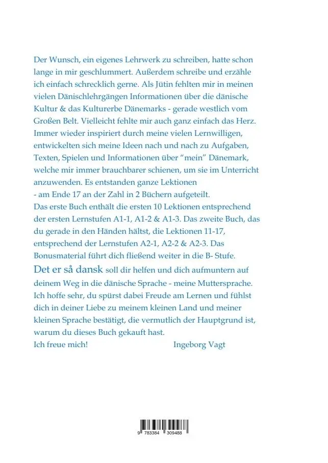 Rückseite: 9783384309488 | Det er så dansk - so macht Dänisch lernen Spaß! | Lektion 11-17 | Vagt