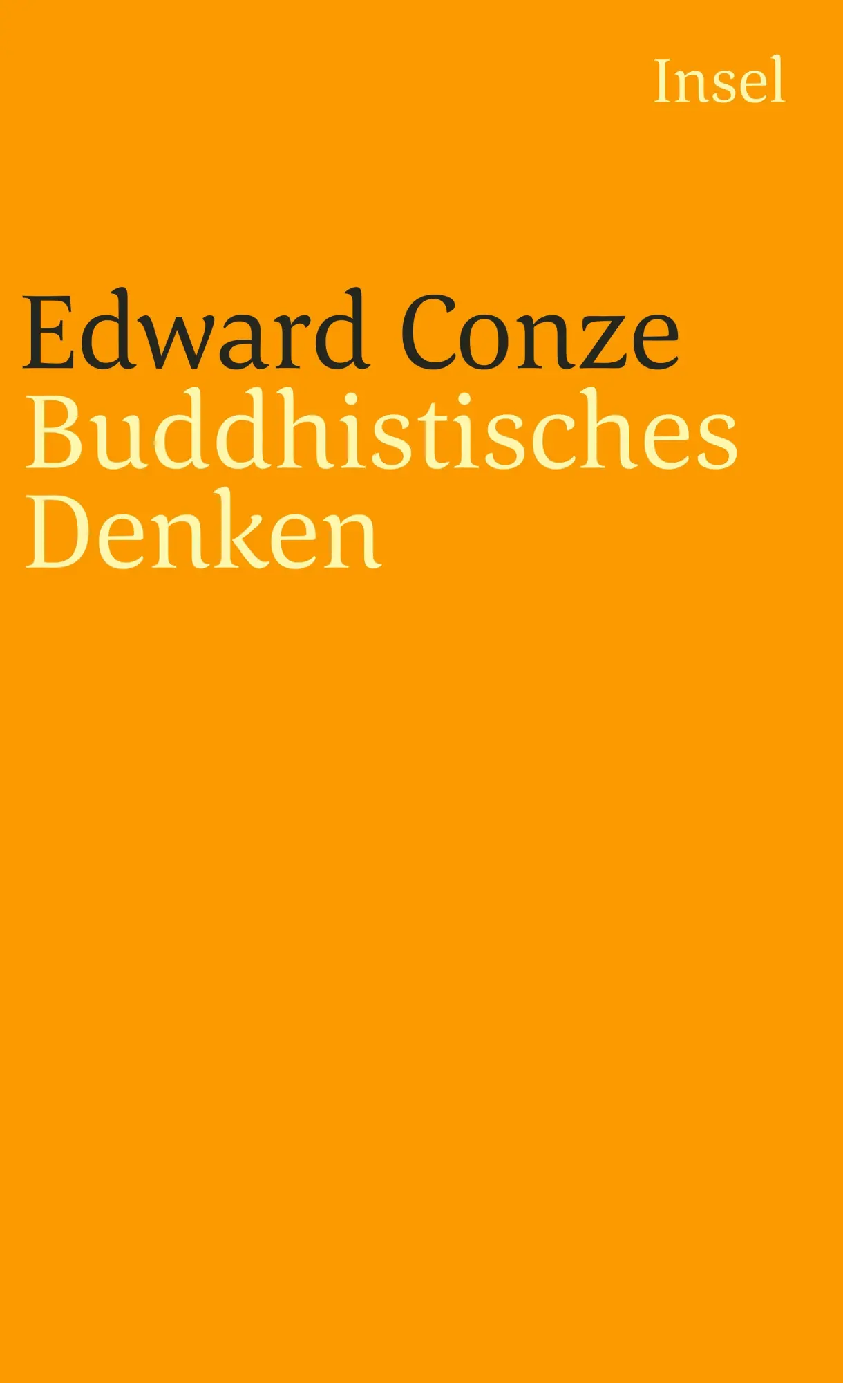 Cover: 9783458349488 | Buddhistisches Denken | Edward Conze | Taschenbuch | 453 S. | Deutsch
