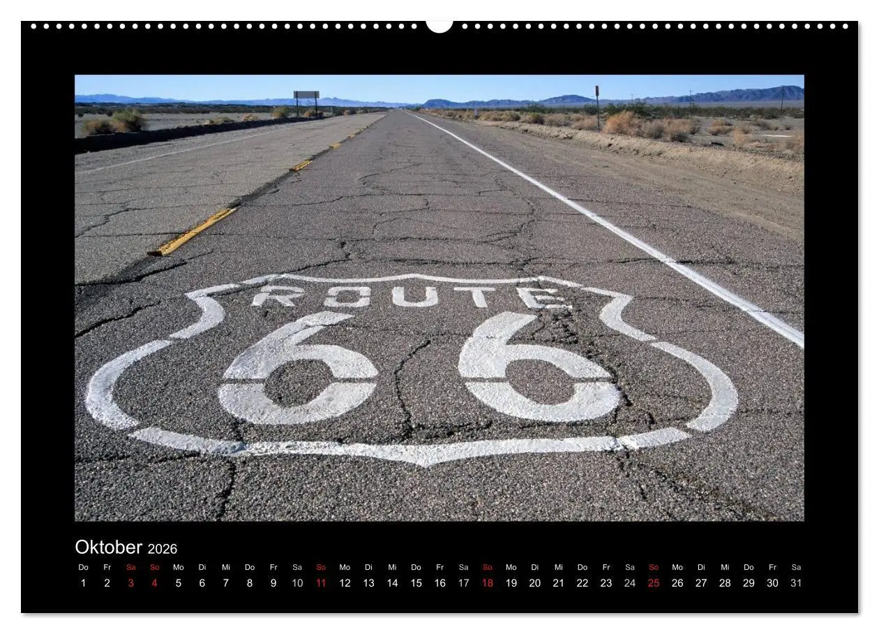 Bild: 9783516209488 | Get Your Kicks on Route 66 (Wandkalender 2026 DIN A2 quer),...