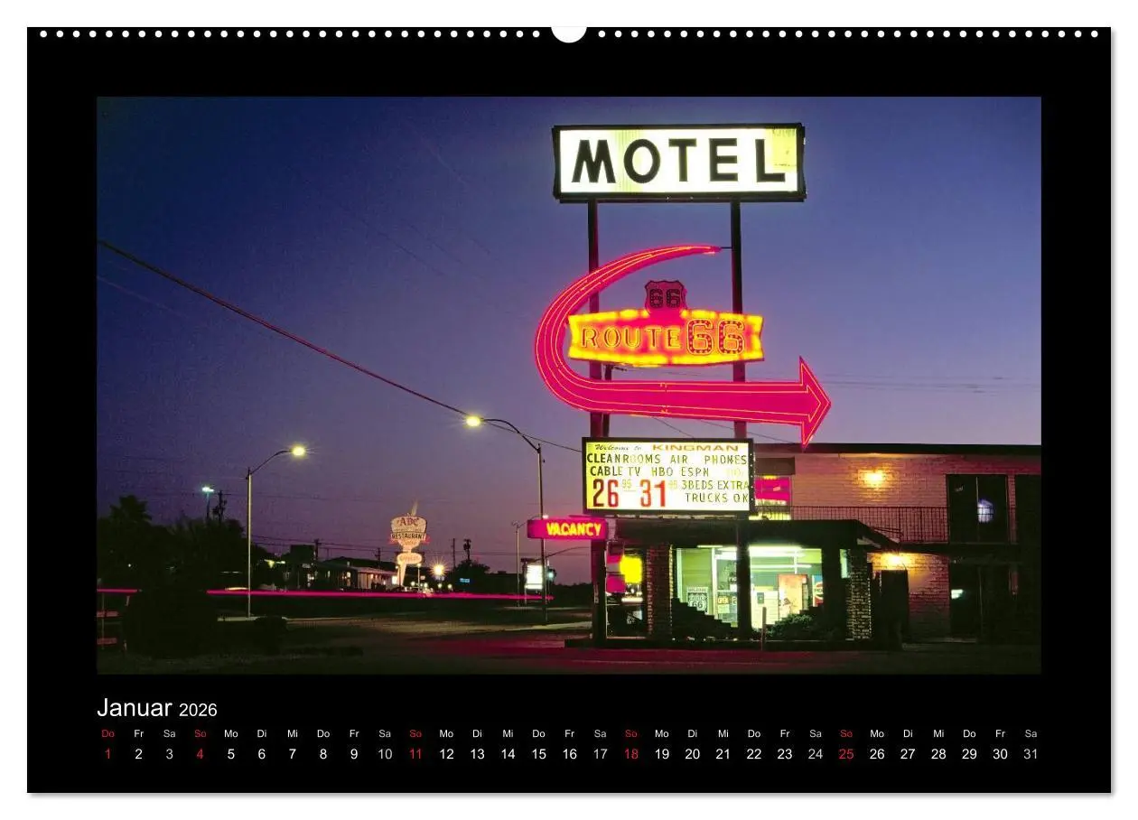 Bild: 9783516209488 | Get Your Kicks on Route 66 (Wandkalender 2026 DIN A2 quer),...