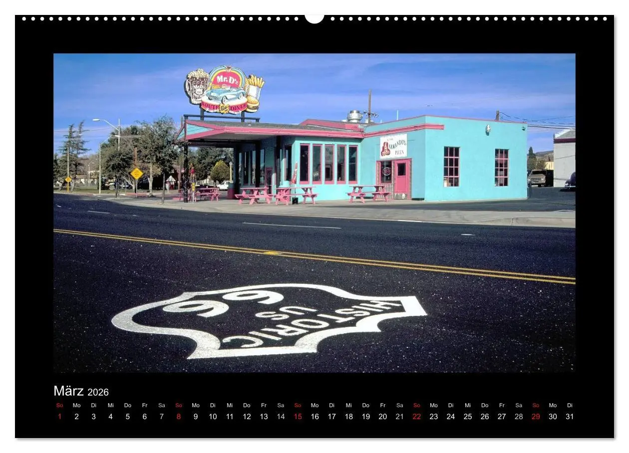 Bild: 9783516209488 | Get Your Kicks on Route 66 (Wandkalender 2026 DIN A2 quer),...