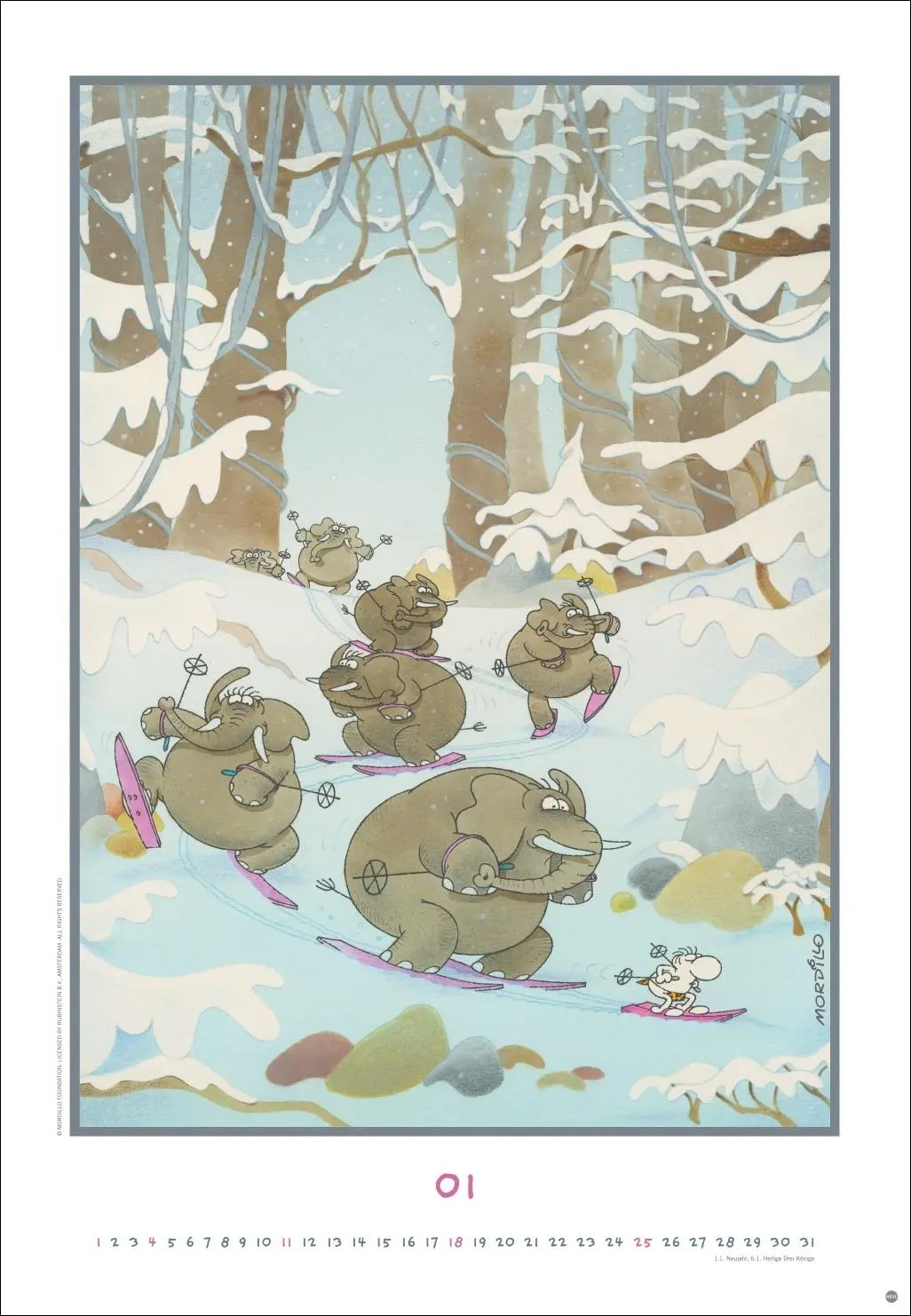 Bild: 9783756409488 | Mordillo Edition Kalender 2026 | Guillermo Mordillo | Kalender | 14 S.