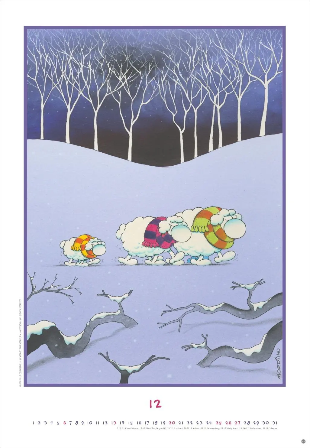 Bild: 9783756409488 | Mordillo Edition Kalender 2026 | Guillermo Mordillo | Kalender | 14 S.