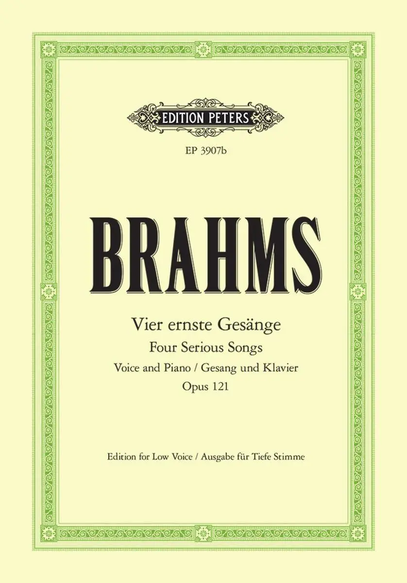 Cover: 9790014019488 | 4 Serious Songs Op.121 | Johannes Brahms | Broschüre | Buch | Deutsch