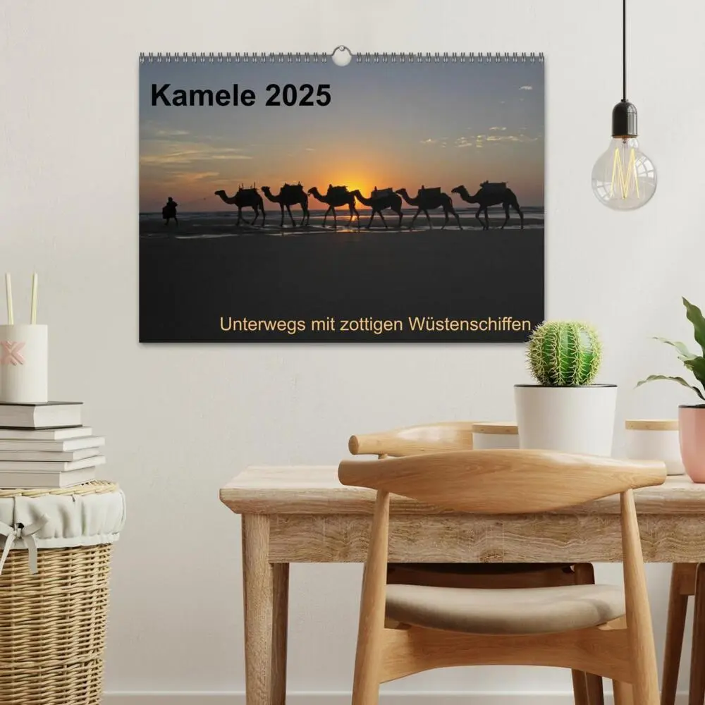 Bild: 9783435709588 | Kamele 2025 - Unterwegs mit zottigen Wüstenschiffen (Wandkalender...
