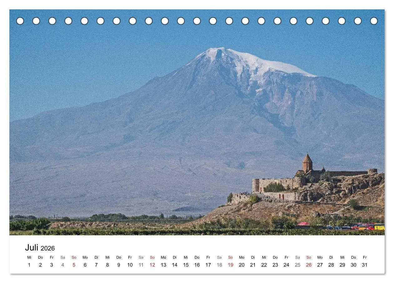 Bild: 9783457719688 | Eine Reise durch Armenien (Tischkalender 2026 DIN A5 quer),...