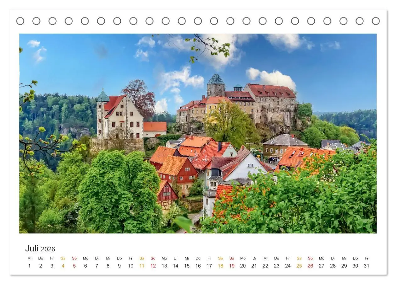 Bild: 9783457259788 | Sachsen - Land zwischen Elbe und Erzgebirge (Tischkalender 2026 DIN...