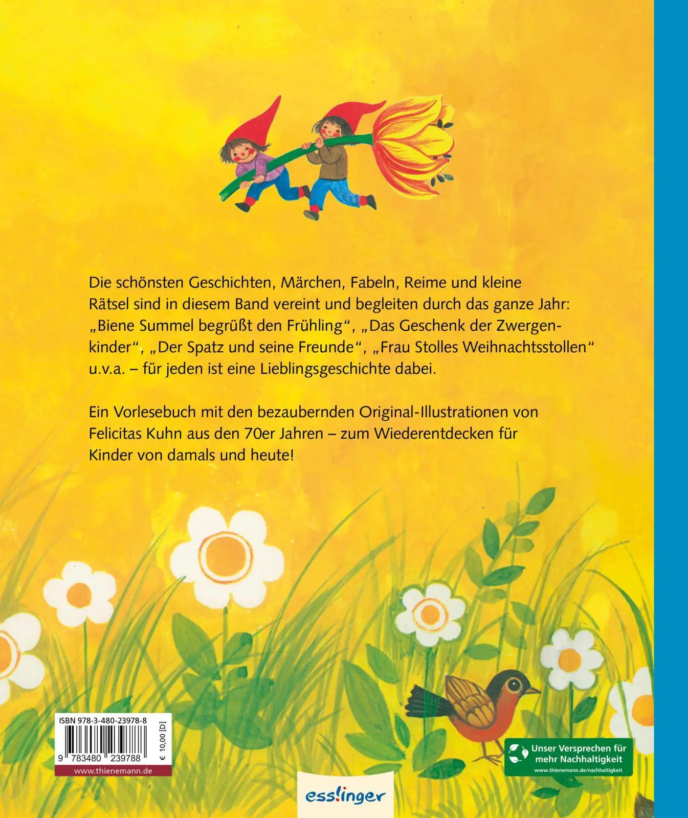 Rückseite: 9783480239788 | Kinderbücher aus den 1970er-Jahren: Mein großes Vorlesebuch | Buch