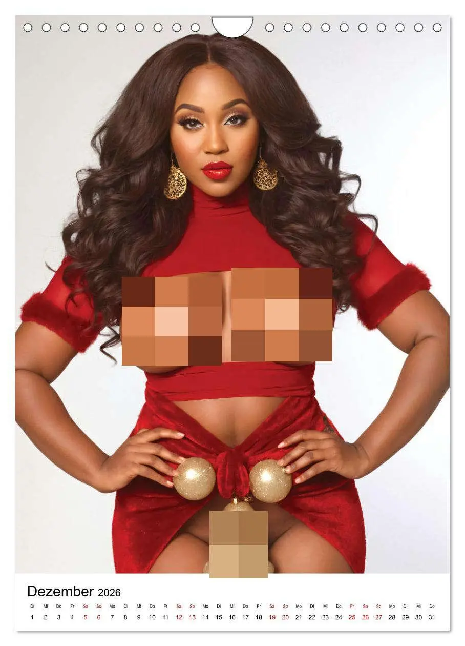 Bild: 9783516279788 | Busty Black - Vollbusige, exotische Frauen (Wandkalender 2026 DIN...