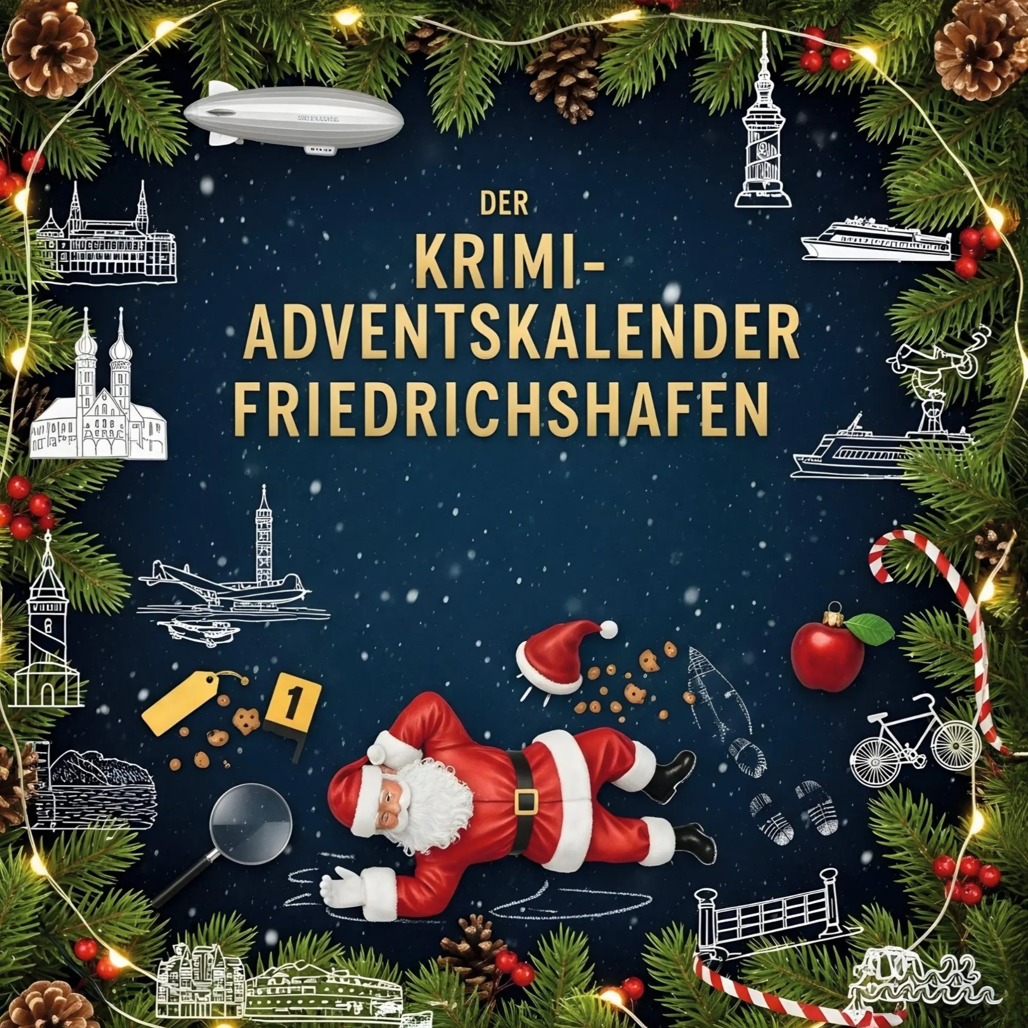 Cover: 9783695309788 | Der Krimi-Adventskalender Friedrichshafen | Elias Koch | Taschenbuch