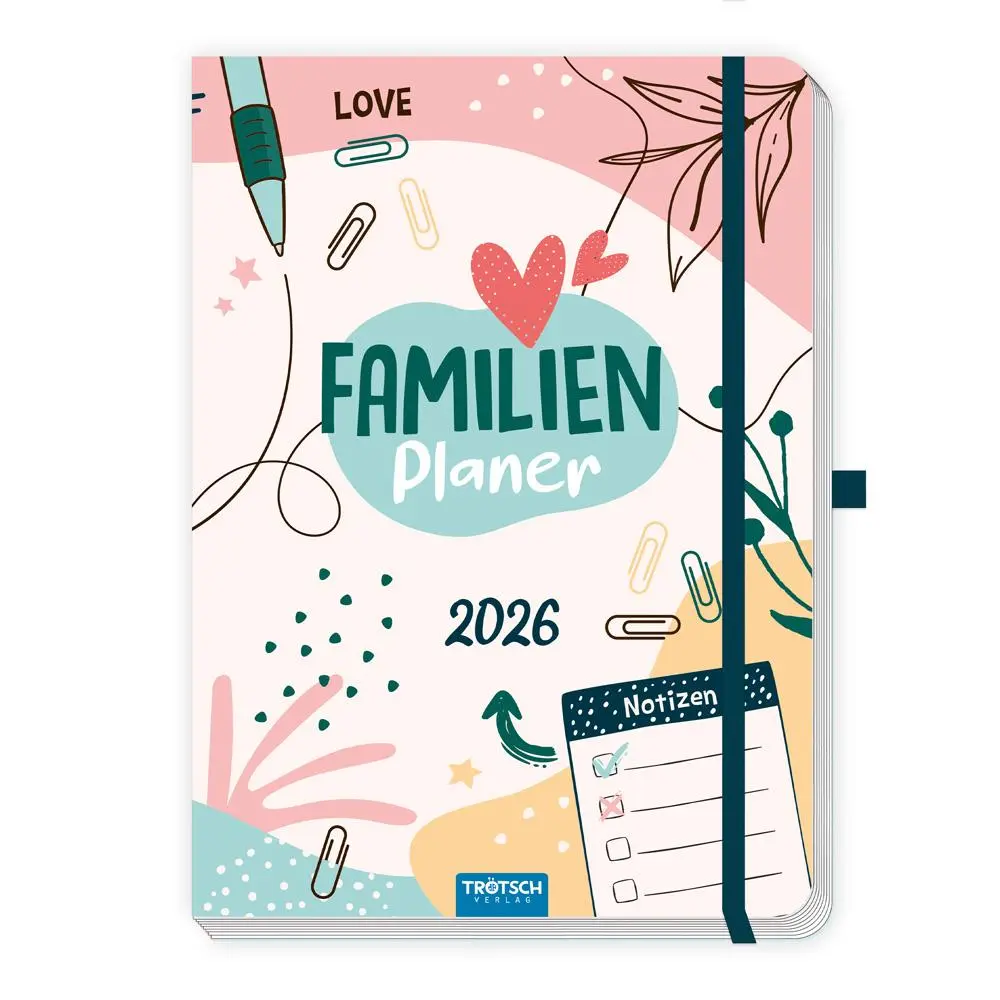 Cover: 4251901509888 | Trötsch Wochenbuch Familienplaner 2026 | Wochenkalender | KG | 192 S.