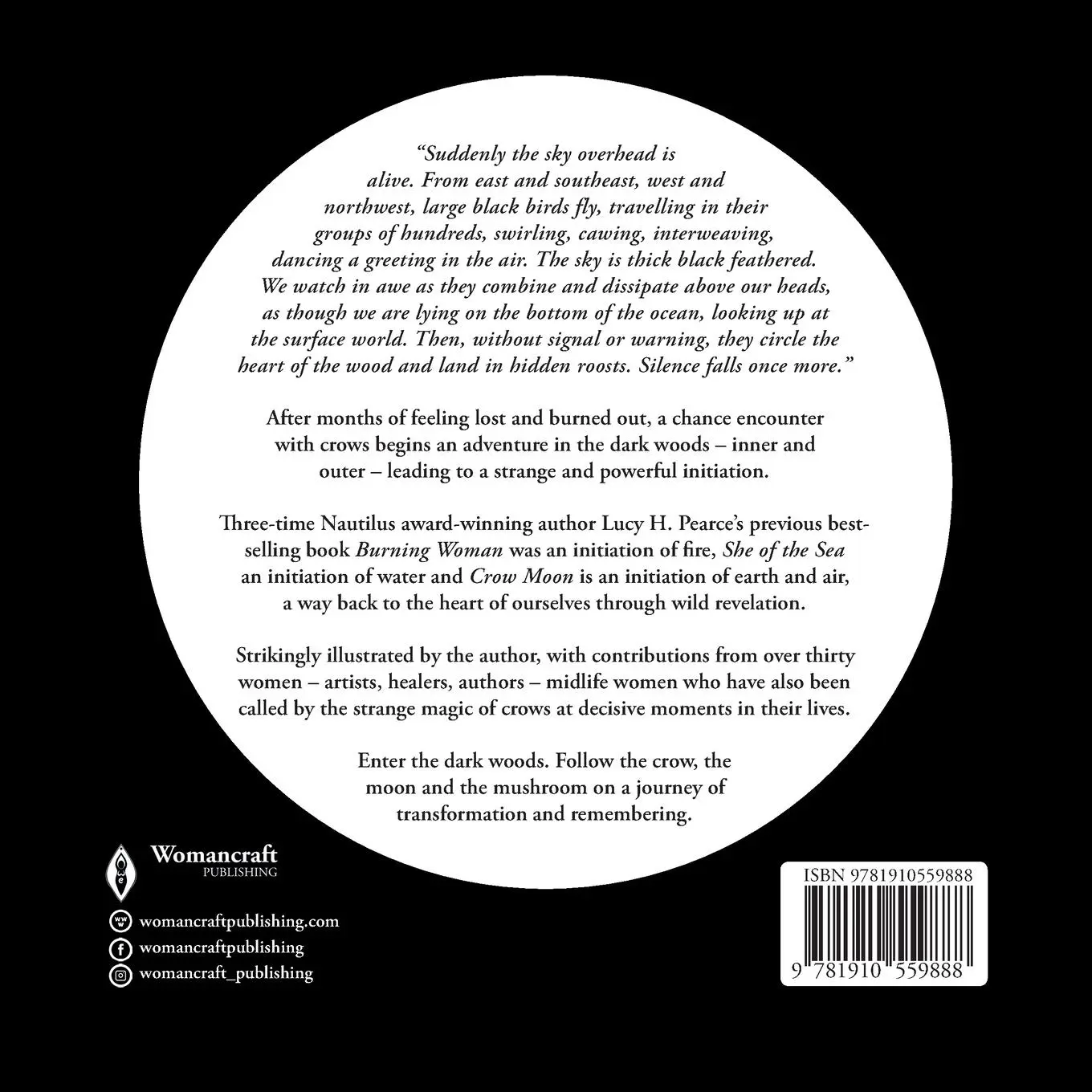 Rückseite: 9781910559888 | Crow Moon | reclaiming the wisdom of the wild woods | Lucy H. Pearce