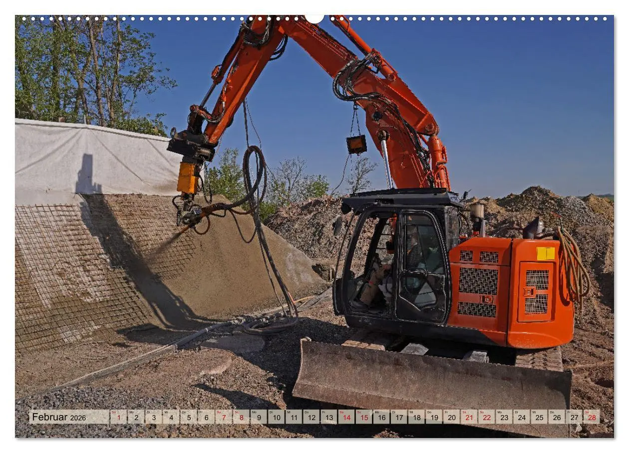 Bild: 9783457319888 | Bagger im Einsatz (hochwertiger Premium Wandkalender 2026 DIN A2...