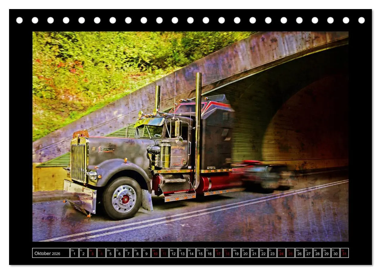 Bild: 9783457869888 | Kenworth W900 PHOTOART (Tischkalender 2026 DIN A5 quer), CALVENDO...