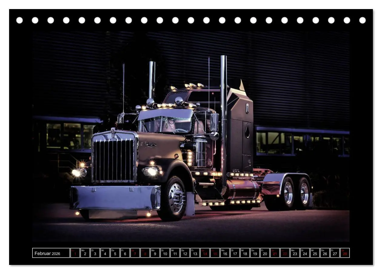 Bild: 9783457869888 | Kenworth W900 PHOTOART (Tischkalender 2026 DIN A5 quer), CALVENDO...