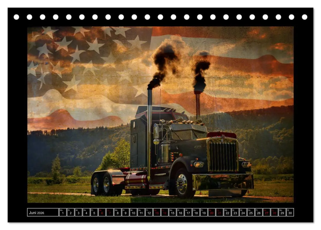 Bild: 9783457869888 | Kenworth W900 PHOTOART (Tischkalender 2026 DIN A5 quer), CALVENDO...