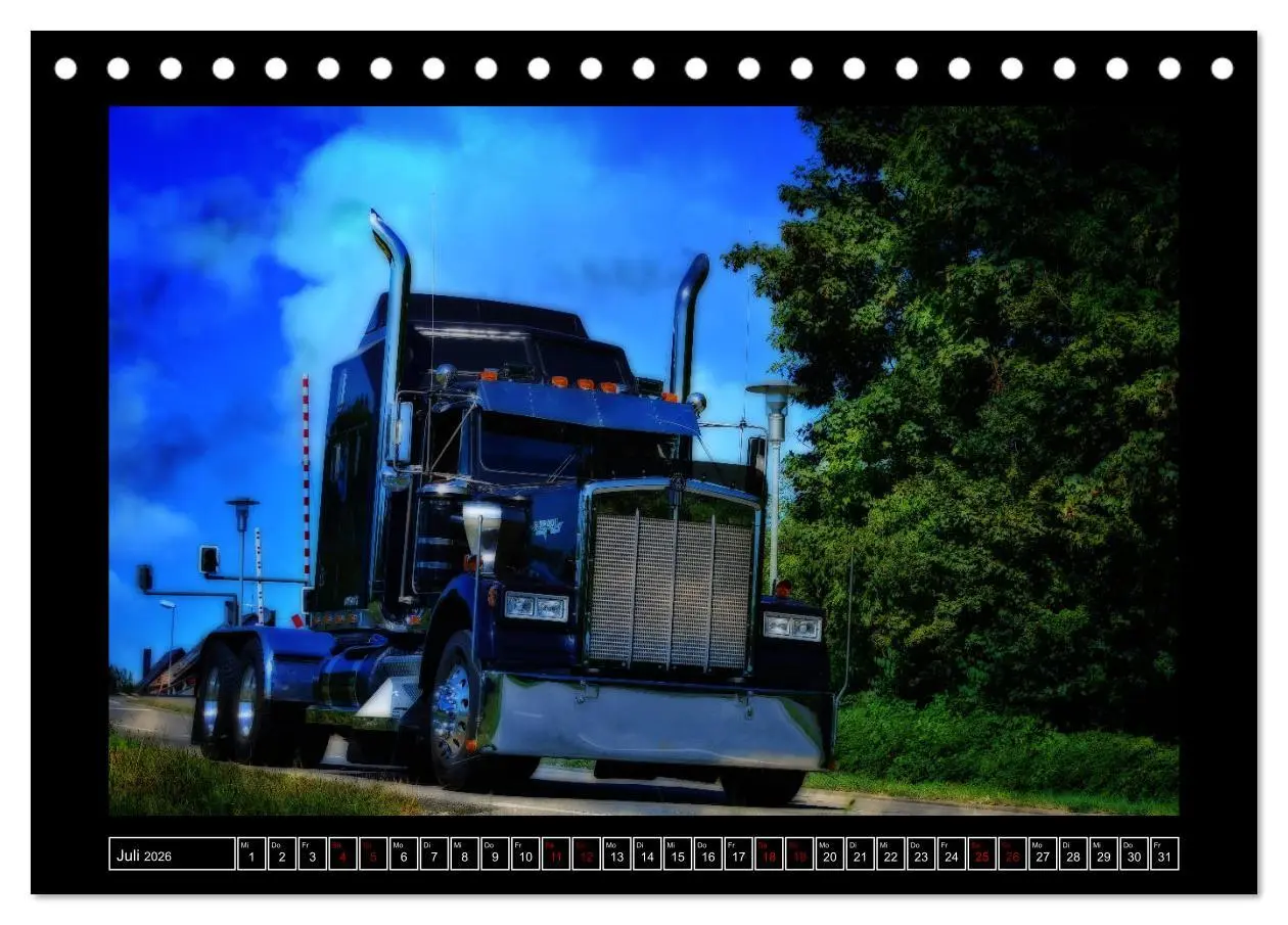 Bild: 9783457869888 | Kenworth W900 PHOTOART (Tischkalender 2026 DIN A5 quer), CALVENDO...