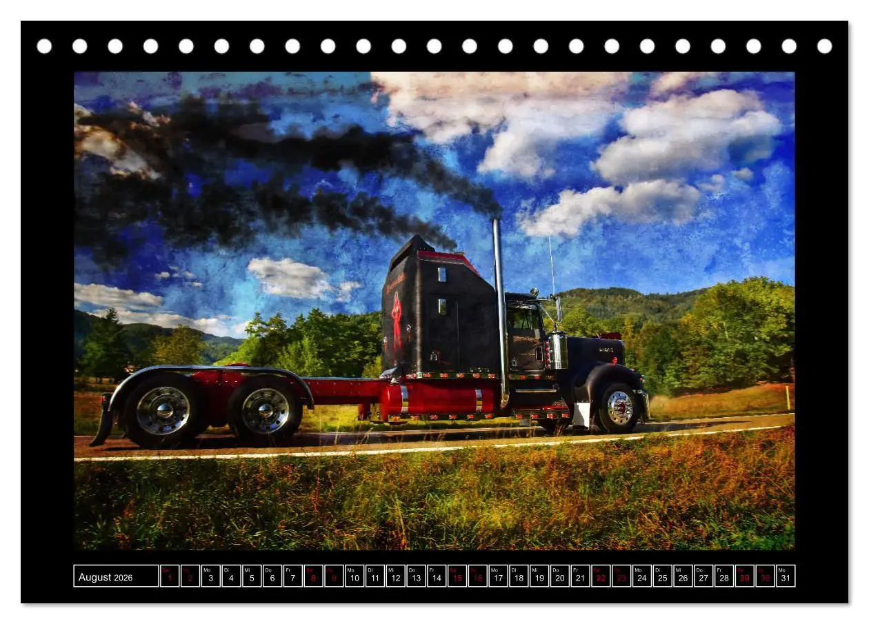 Bild: 9783457869888 | Kenworth W900 PHOTOART (Tischkalender 2026 DIN A5 quer), CALVENDO...