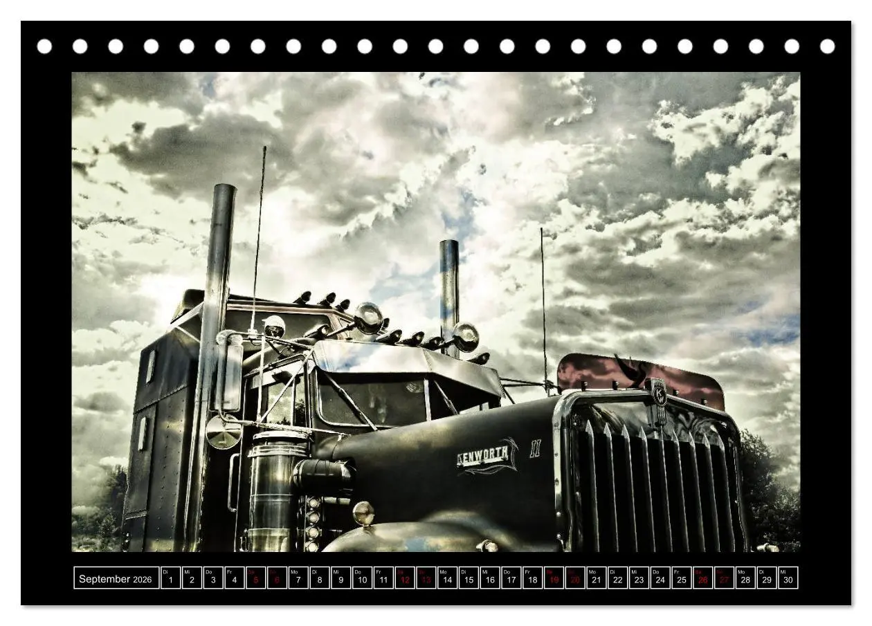 Bild: 9783457869888 | Kenworth W900 PHOTOART (Tischkalender 2026 DIN A5 quer), CALVENDO...