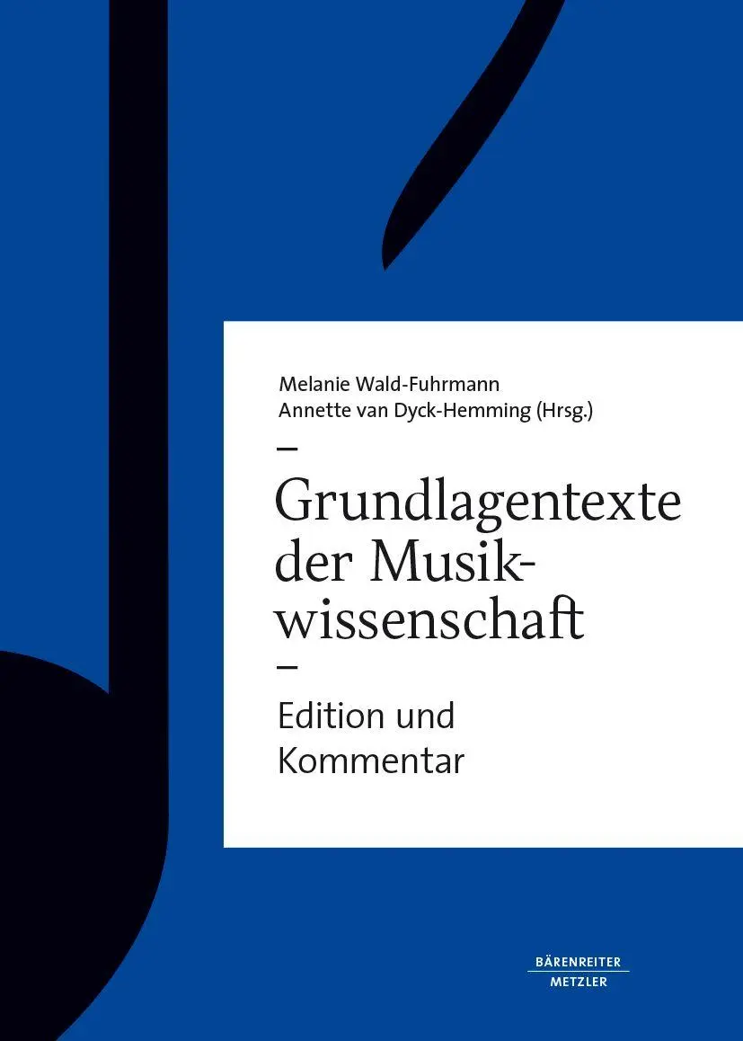 Cover: 9783476059888 | Grundlagentexte zur Musikwissenschaft | Edition und Kommentar | Buch