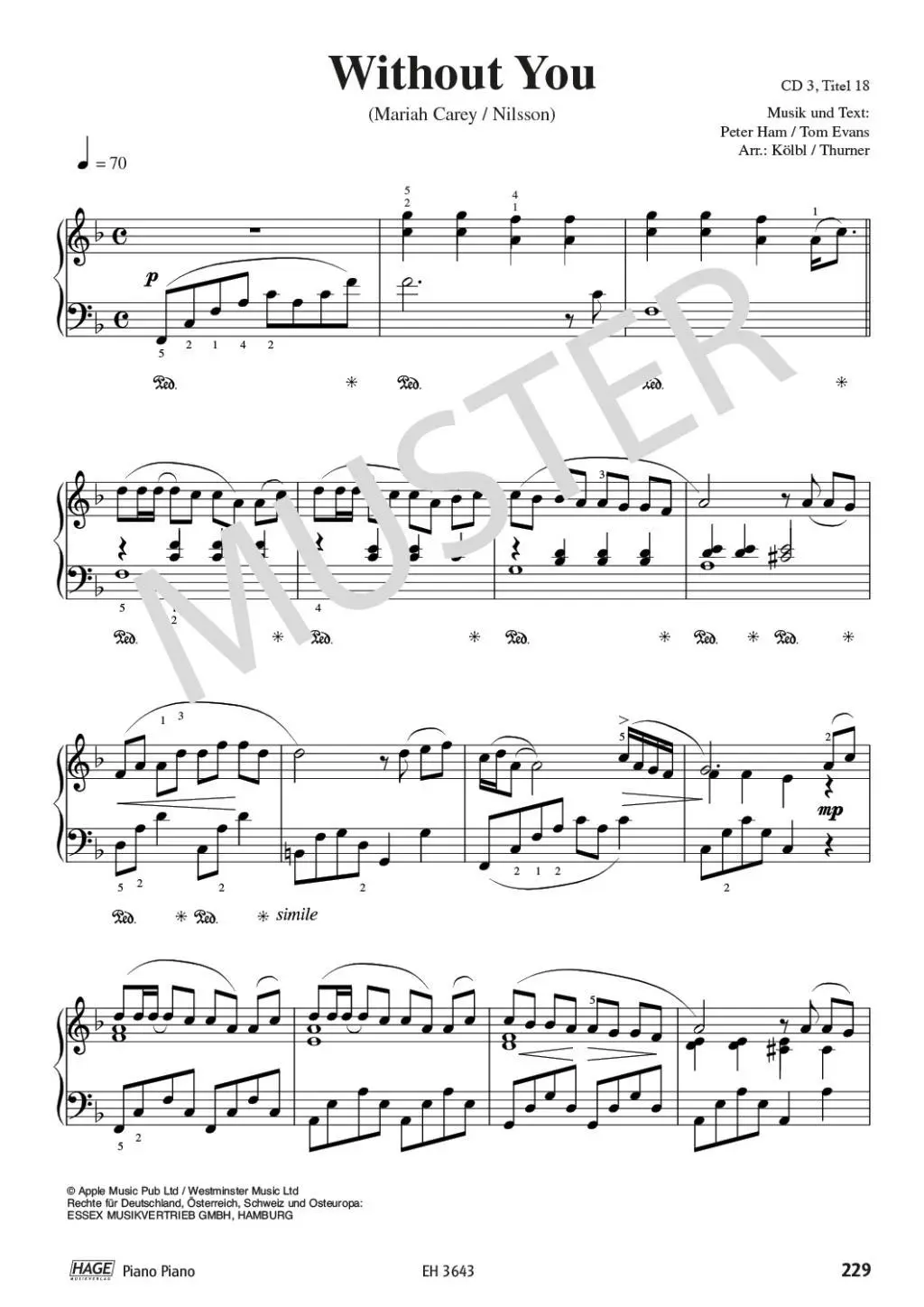 Bild: 9783930159888 | Piano, Piano | Gerhard Kölbl | Taschenbuch | 264 S. | Deutsch | 2005
