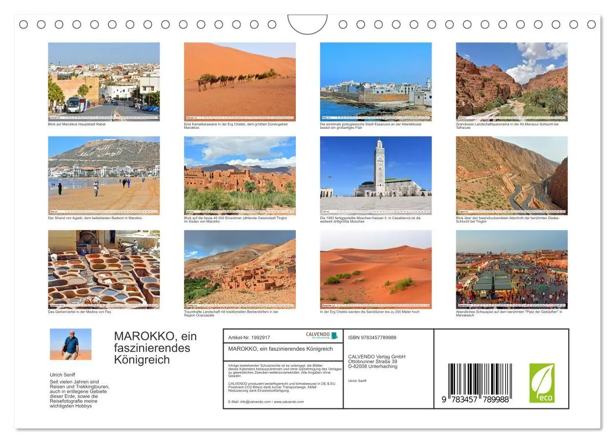 Bild: 9783457789988 | MAROKKO, ein faszinierendes Königreich (Wandkalender 2026 DIN A4...