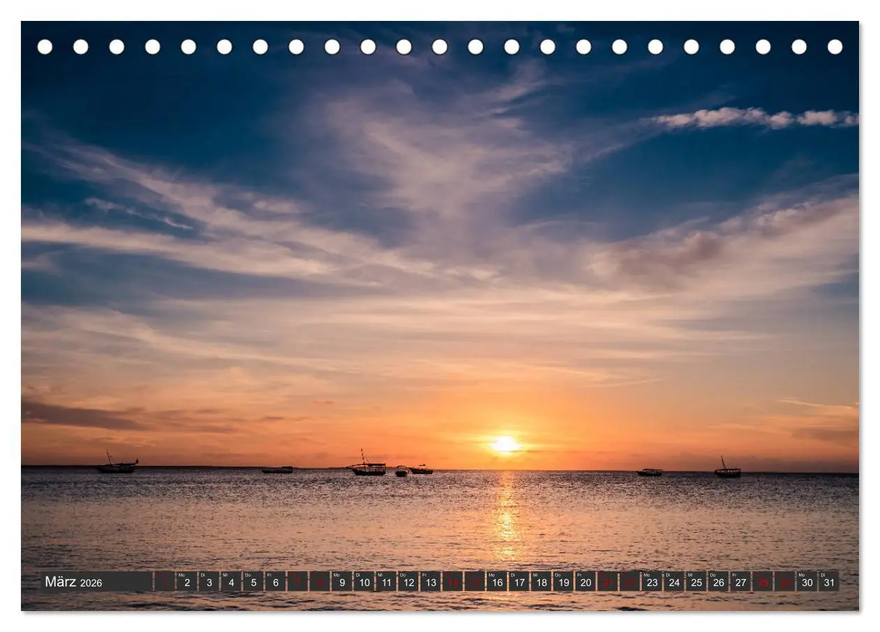 Bild: 9783457859988 | Karibu Sansibar (Tischkalender 2026 DIN A5 quer), CALVENDO...