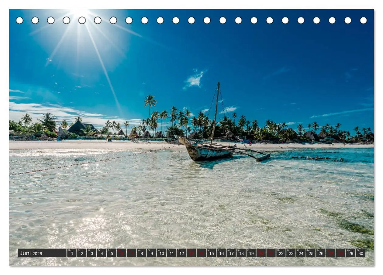 Bild: 9783457859988 | Karibu Sansibar (Tischkalender 2026 DIN A5 quer), CALVENDO...
