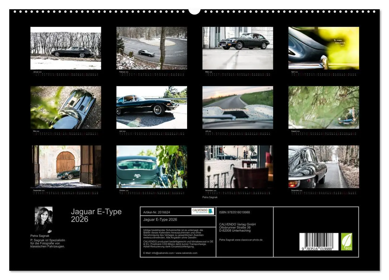 Bild: 9783516019988 | Jaguar E-Type 2026 (hochwertiger Premium Wandkalender 2026 DIN A2...