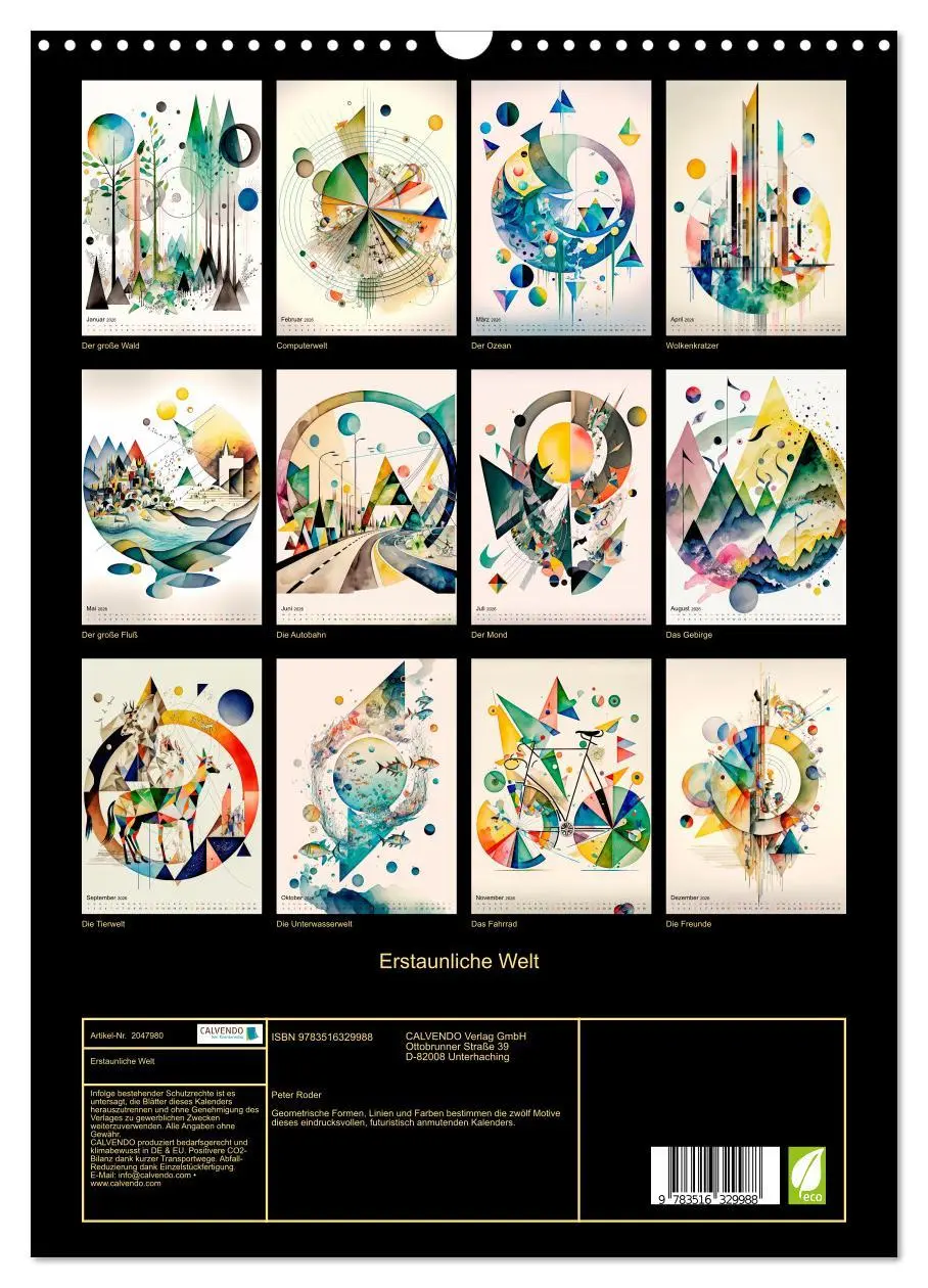 Bild: 9783516329988 | Erstaunliche Welt (Wandkalender 2026 DIN A3 hoch), CALVENDO...