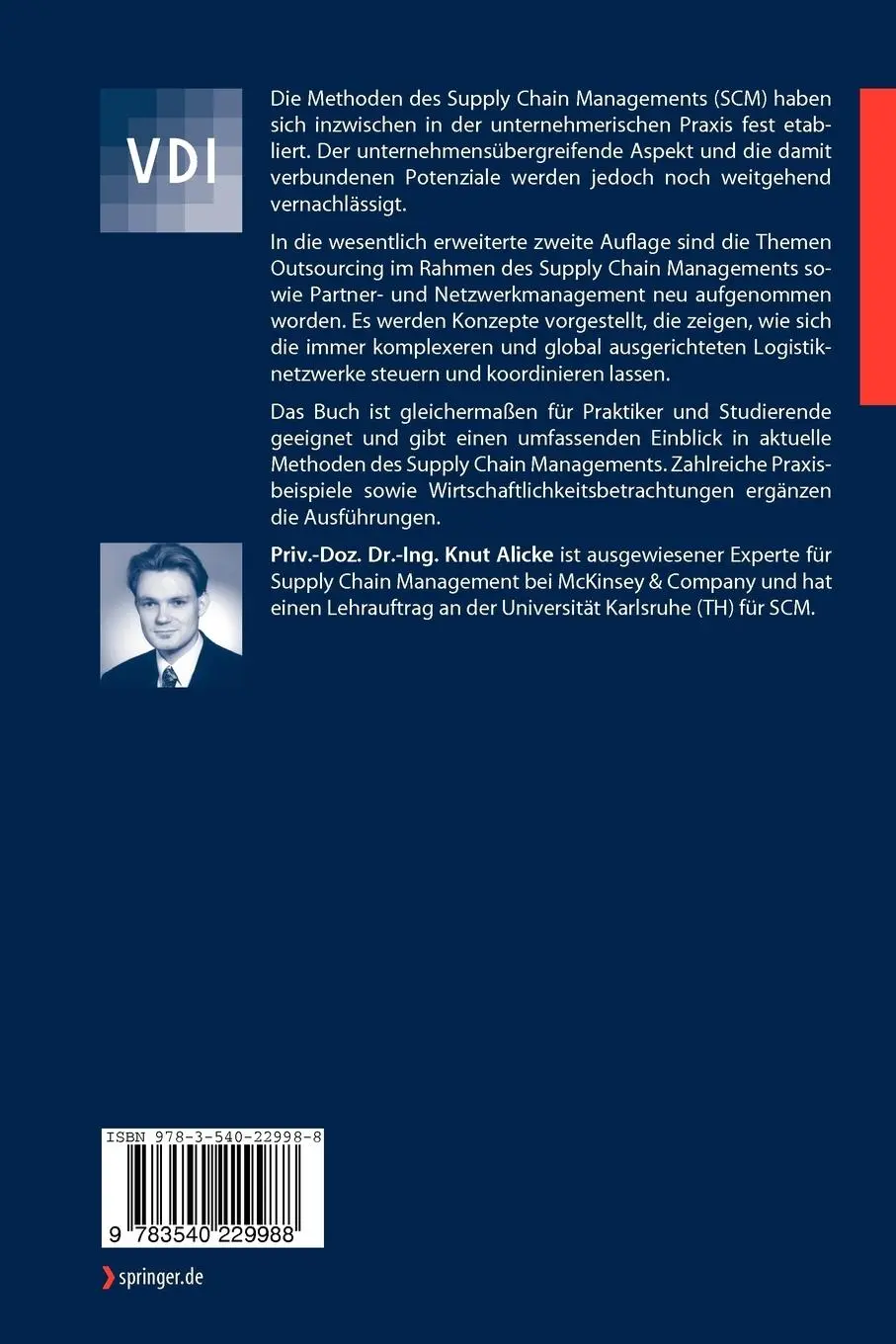 Rückseite: 9783540229988 | Planung und Betrieb von Logistiknetzwerken | Knut Alicke | Taschenbuch