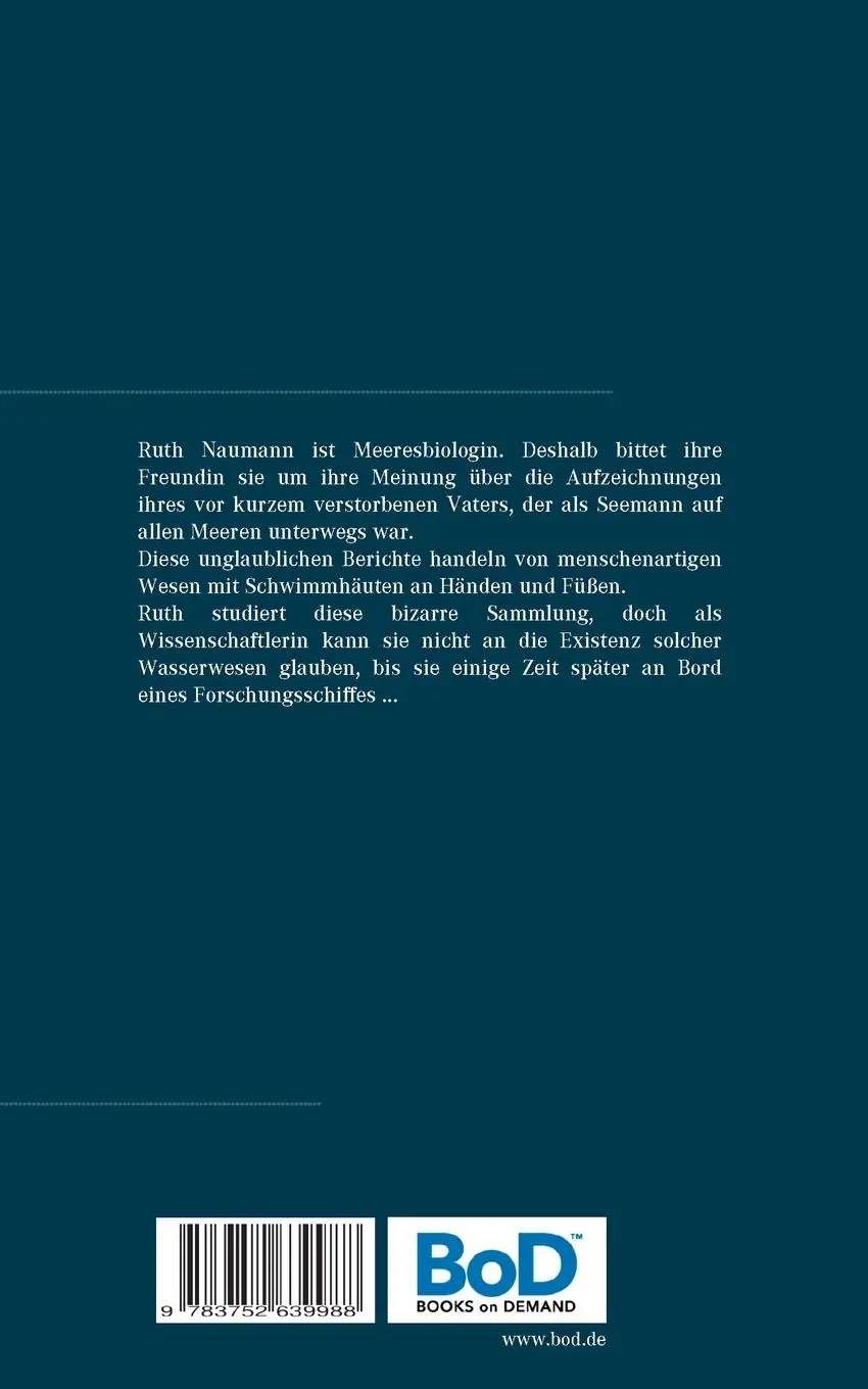 Rückseite: 9783752639988 | Die Wasserwesen | Roman | Hermann Lühr | Taschenbuch | 304 S. | 2021