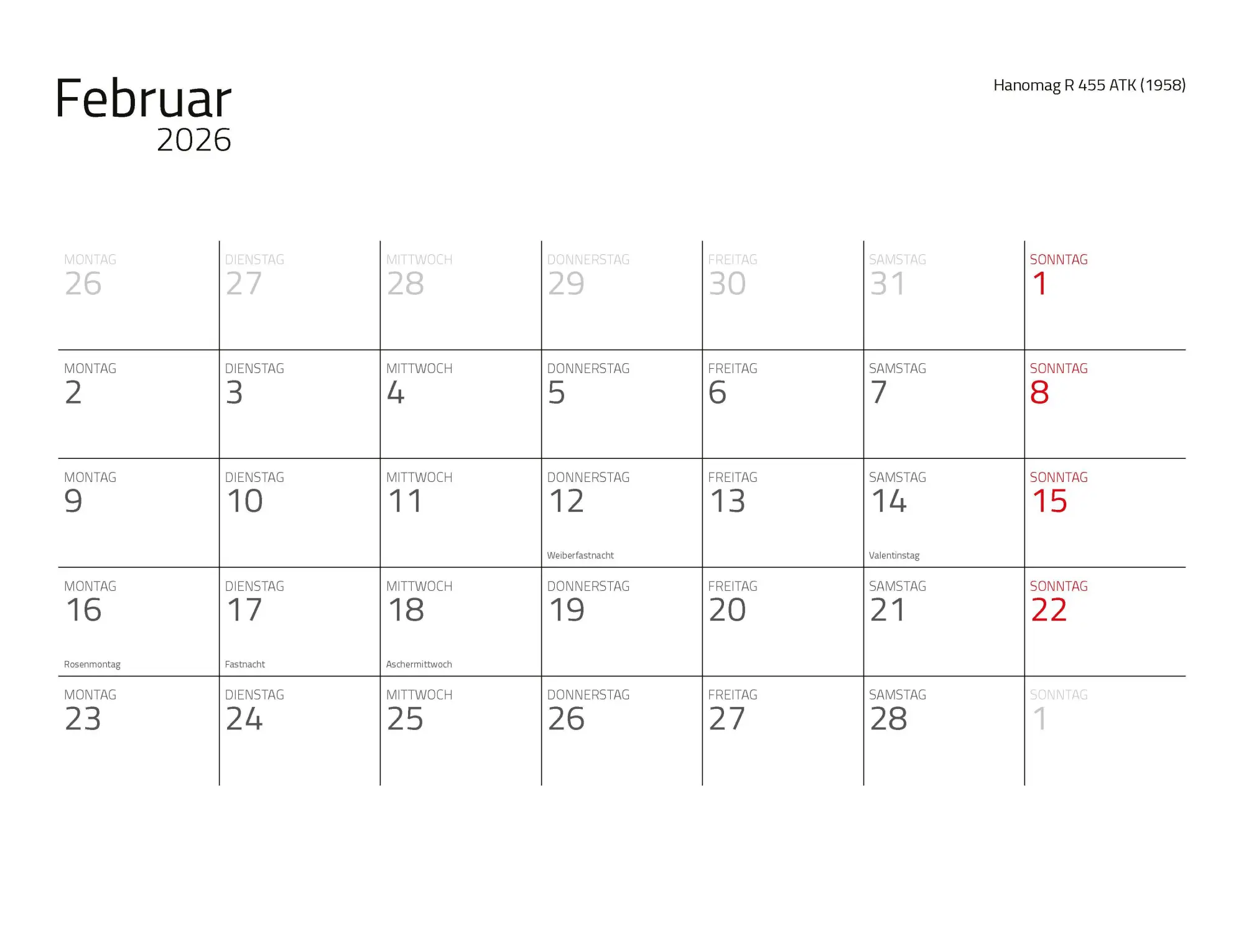 Bild: 9783966649988 | Traktor Klassiker Kalender 2026 Eintragkalender | Kalender | 14 S.