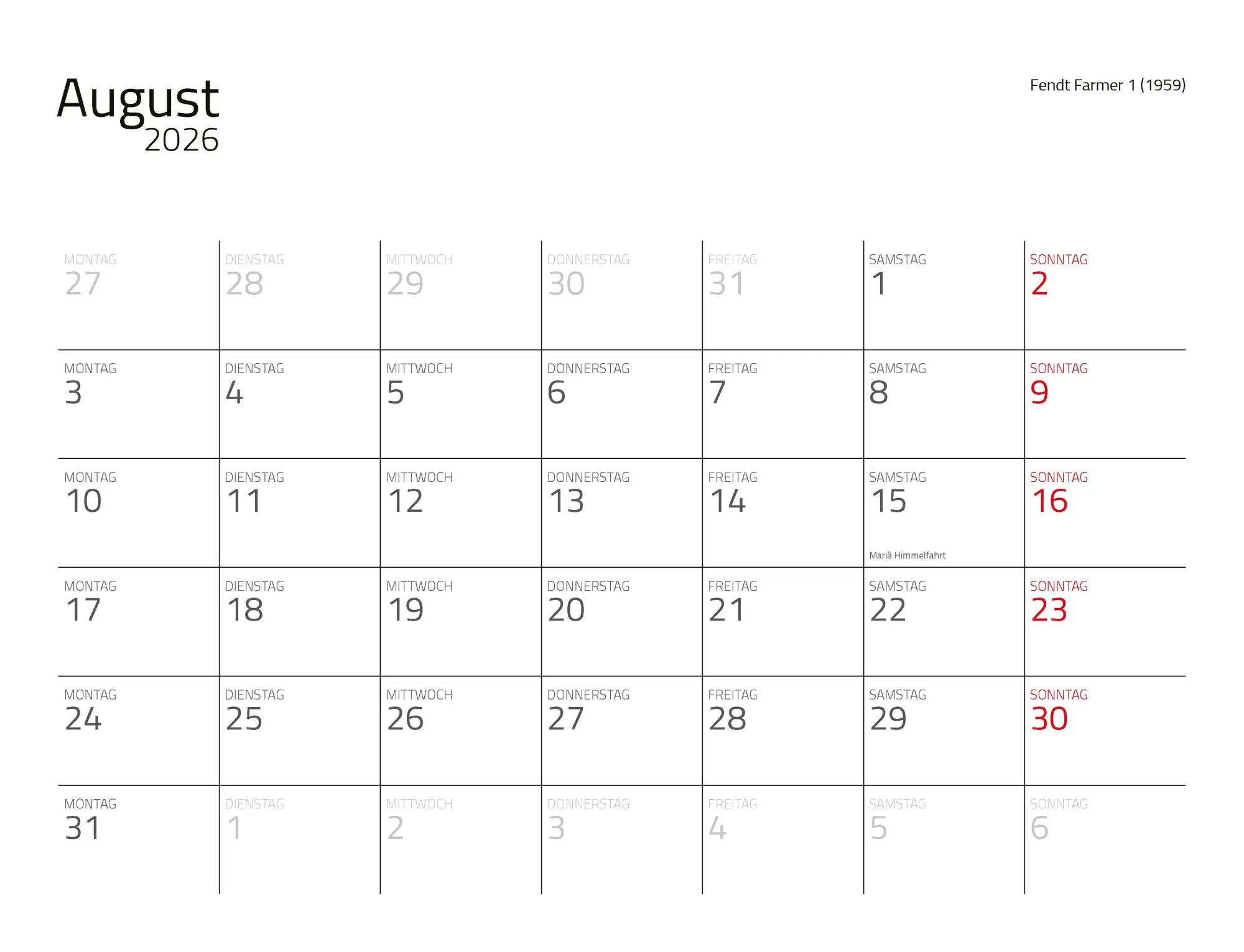 Bild: 9783966649988 | Traktor Klassiker Kalender 2026 Eintragkalender | Kalender | 14 S.