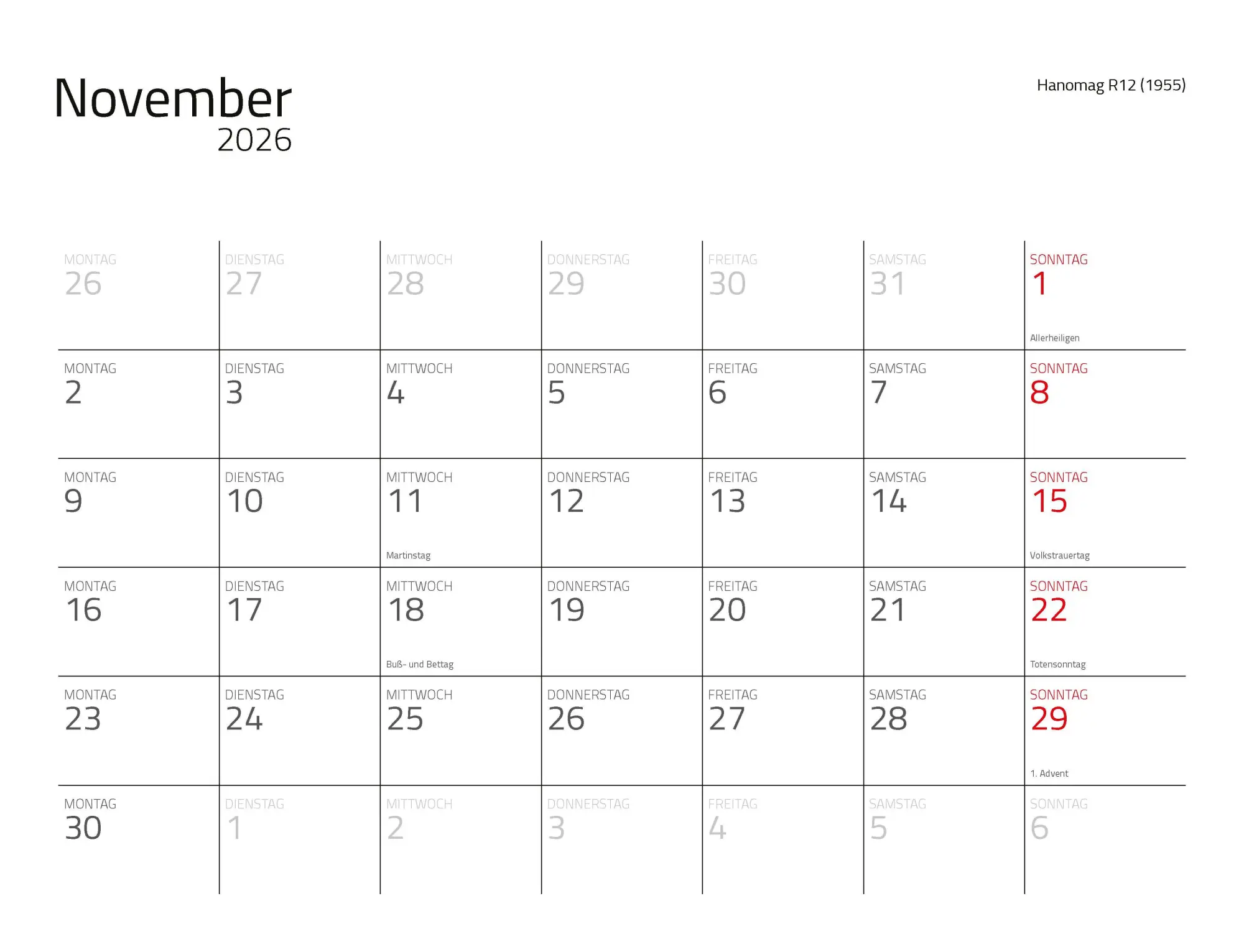 Bild: 9783966649988 | Traktor Klassiker Kalender 2026 Eintragkalender | Kalender | 14 S.