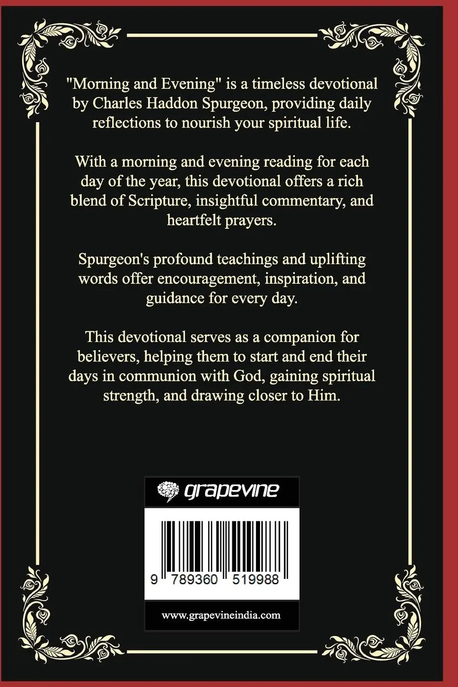 Rückseite: 9789360519988 | Morning and Evening | Charles Haddon Spurgeon | Taschenbuch | Englisch