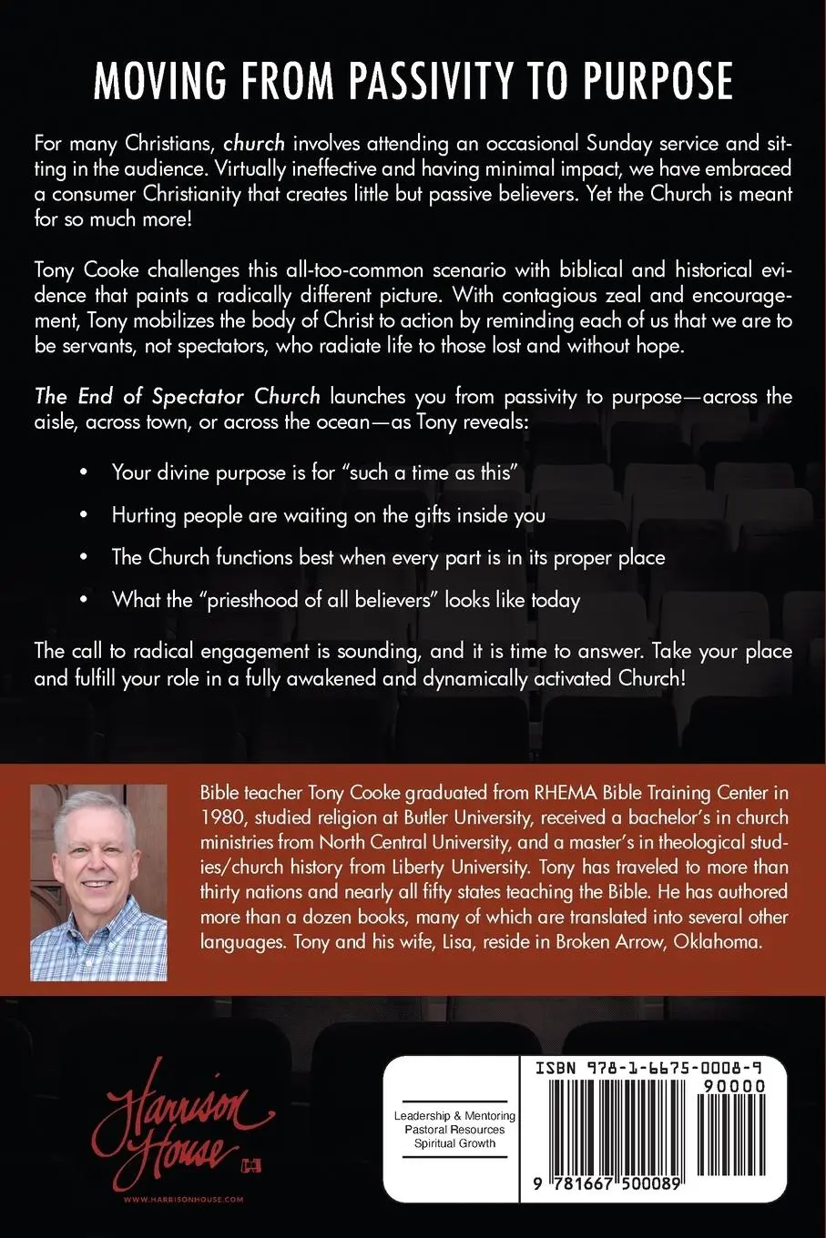 Rückseite: 9781667500089 | The End of Spectator Church | Answering God's Call to Full Engagement