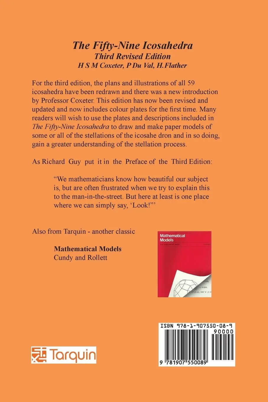 Rückseite: 9781907550089 | The Fifty-Nine Icosahedra | H S M Coxeter | Taschenbuch | Englisch